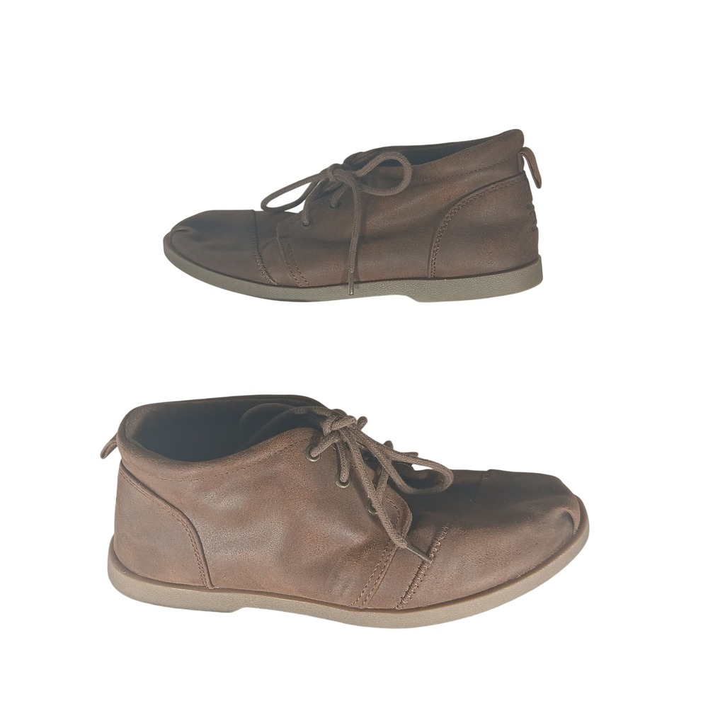 Bobs from Skechers Womens Brown Chukka Desert Boots Faux Fur Memory Foam 8.5